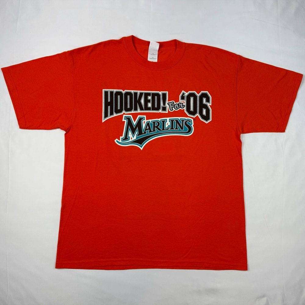 Vtg Florida Marlins Miguel Cabrera Mens T-Shirt XL Y2K 2006 Orange B3